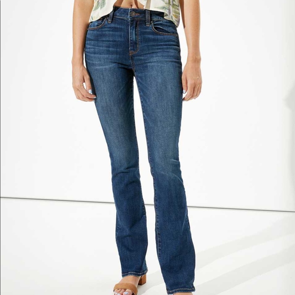 American Eagle High Waisted Skinny Kick Jean
